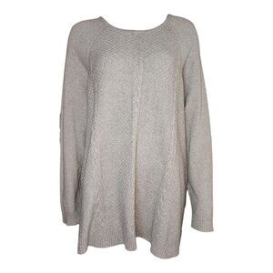 Evolution by Cyrus Sweater Womens Size 3X Milanya Cozy Soft Neutral Oatmeal